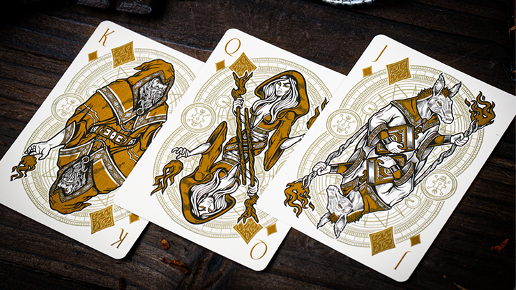 The Keys of Solomon: Golden Grimoire Playing Cards by Riffle Shuffle