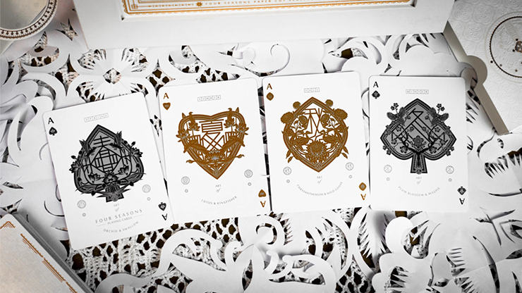 The Four Seasons White Boxset Playing Cards