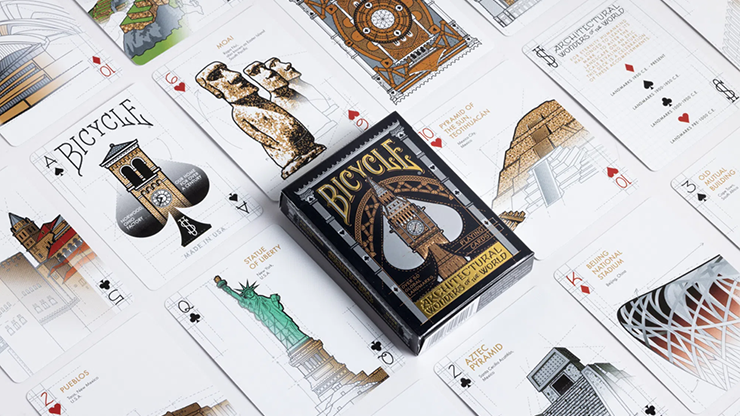 Bicycle Architectural Wonders Playing Cards by US Playing Card Co.