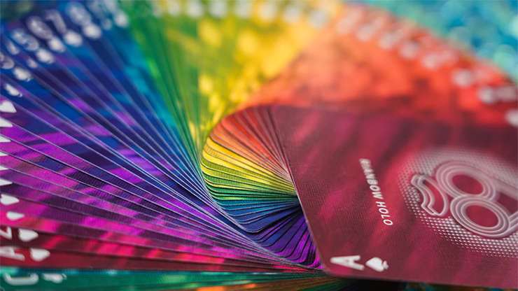 Rainbow HOLO Playing Cards by TCC Fashion Todsky's Magic Shop Rainbow HOLO Playing Cards by TCC Fashion Todsky's Magic Shop