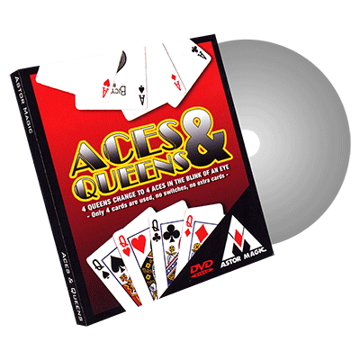 Aces and Queens (Cards Color Varies) by Astor - Trick