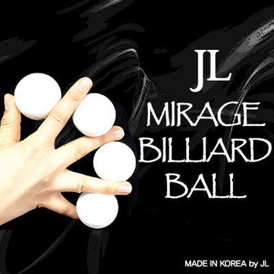 Mirage Billiard Balls by JL (WHITE, 3 Balls and Shell) - Trick