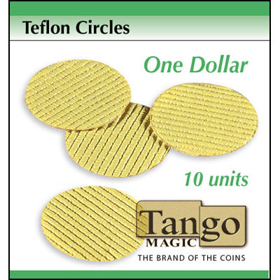 Teflon circles Dollar size (10 units w/DVD) by Tango -Trick (T002)